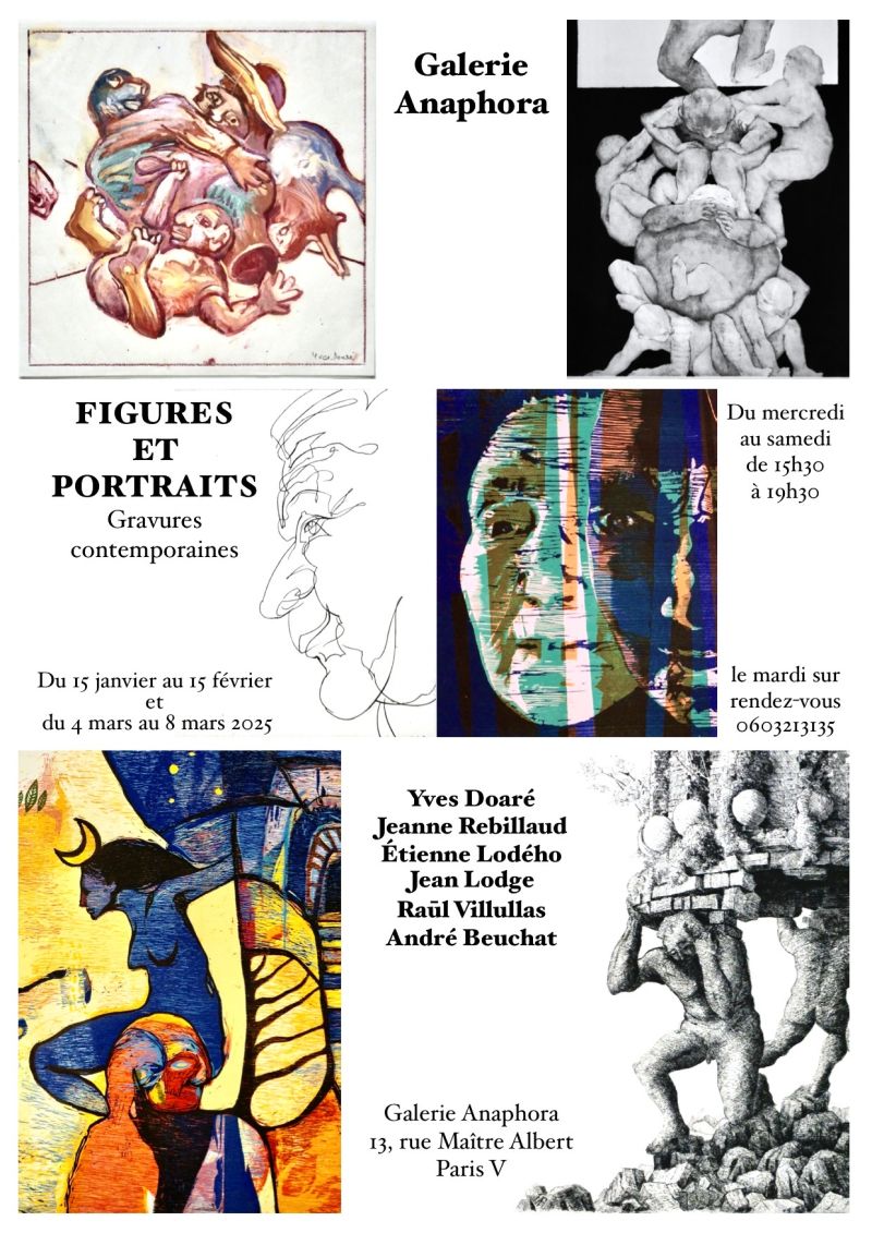 "Figures et Portraits" Exposition Galerie Anaphora